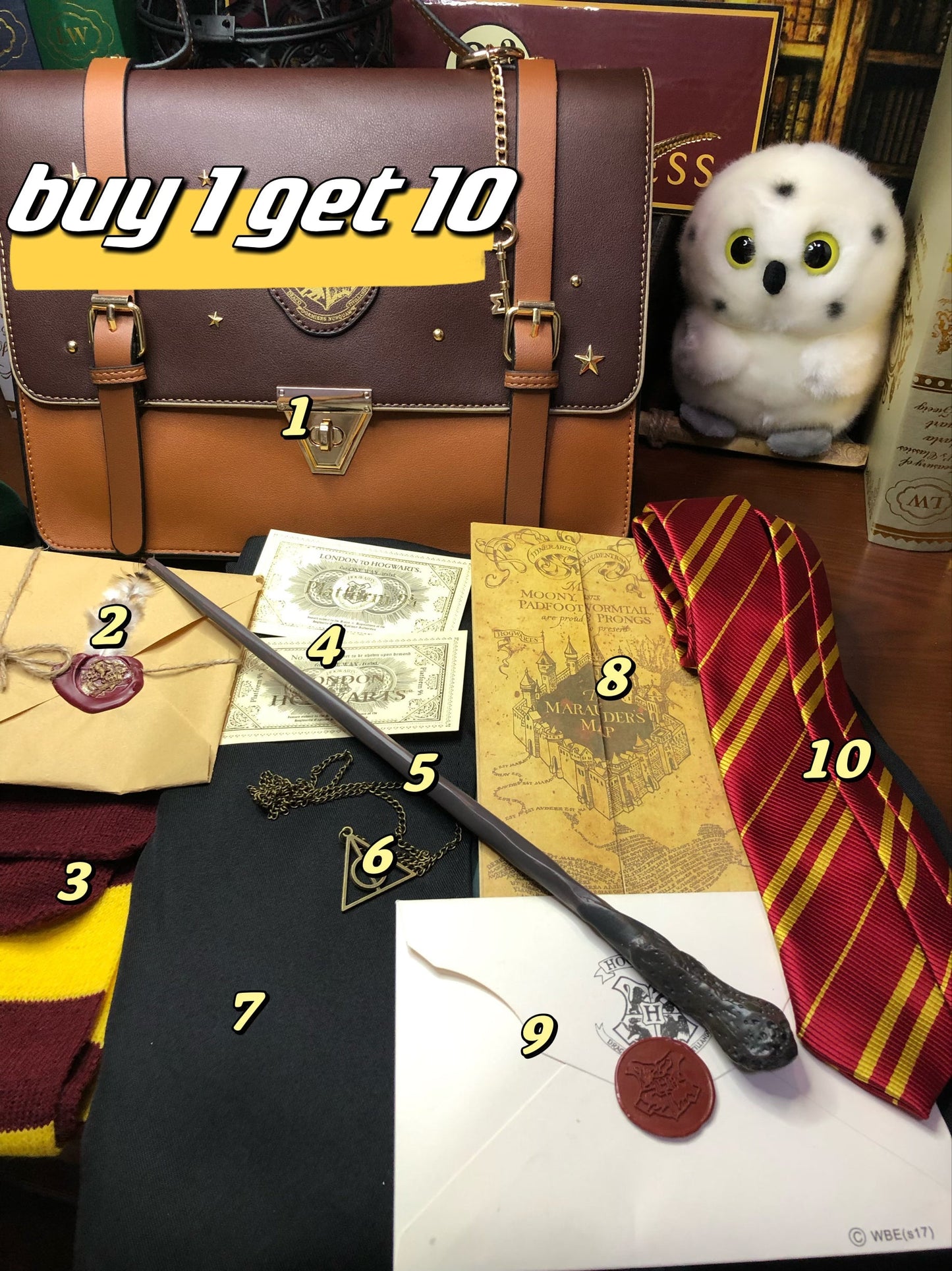 🧙‍♂️Harry Potter Wizard Bag Set, Hogwarts School Bag✨