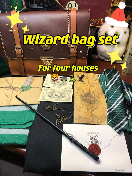 🧙‍♂️Harry Potter Wizard Bag Set, Hogwarts School Bag✨